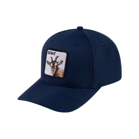 Goat V2 6-Panel Baseball Cap with Navy front and Navy back