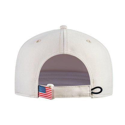 V2 Embroidered And Laser-Engraved Aquarius Zodiac (January 20 - February 18) - 6 Panel Baseball Cap - Beige/Beige