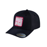 Flamingo V2 6-Panel Baseball Cap with Black front and Black back
