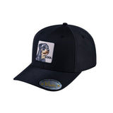 Dog V2 6-Panel Baseball Cap with Black front and Black back