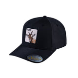 Goat V2 6-Panel Baseball Cap with Black front and Black back