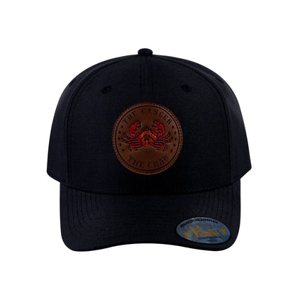 Cancer Zodiac V2 6-Panel Baseball Cap with Black front and Black back