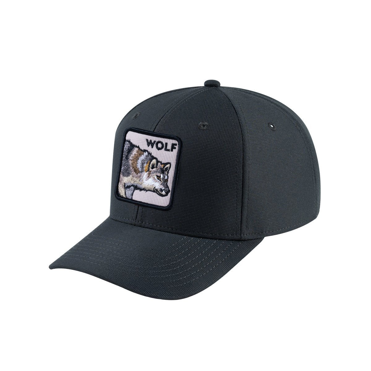 Wolf V2 6-Panel Baseball Cap with Dark Grey front and Dark Grey back