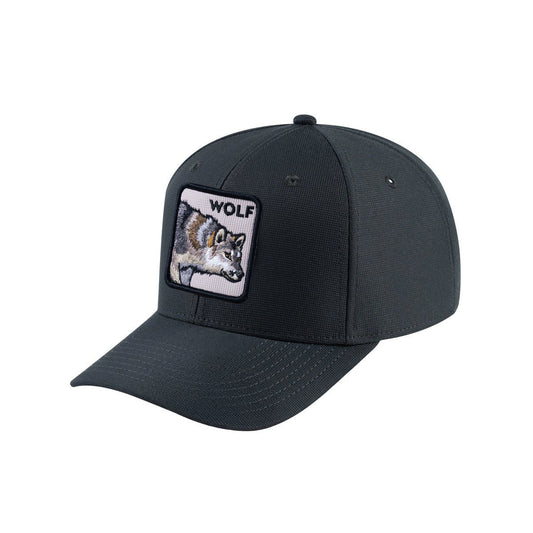 Wolf V2 6-Panel Baseball Cap with Dark Grey front and Dark Grey back