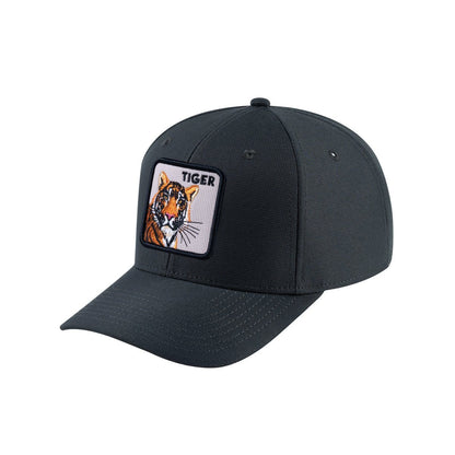 Tiger V2 6-Panel Baseball Cap with Dark Grey front and Dark Grey back
