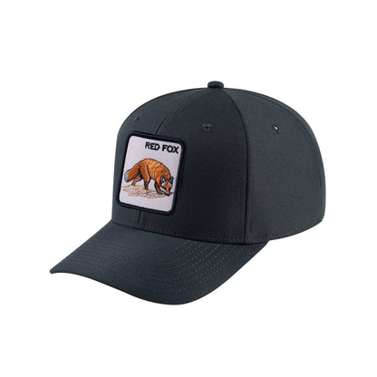 Red Fox V2 6-Panel Baseball Cap with Dark Grey front and Dark Grey back
