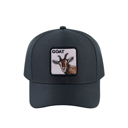 Goat V2 6-Panel Baseball Cap with Dark Grey front and Dark Grey back