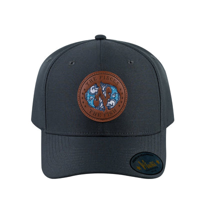 Pisces Zodiac V2 6-Panel Baseball Cap with Dark Grey front and Dark Grey back
