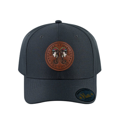 Gemini Zodiac V2 6-Panel Baseball Cap with Dark Grey front and Dark Grey back