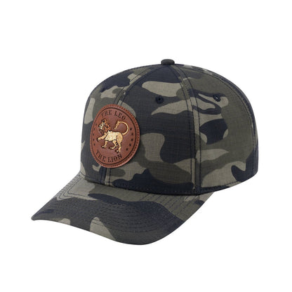 Leo Zodiac V2 6-Panel Baseball Cap with Green Camo front and Green Camo back