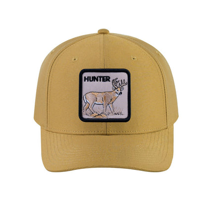 Hunter V2 6-Panel Baseball Cap with Khaki front and Khaki back