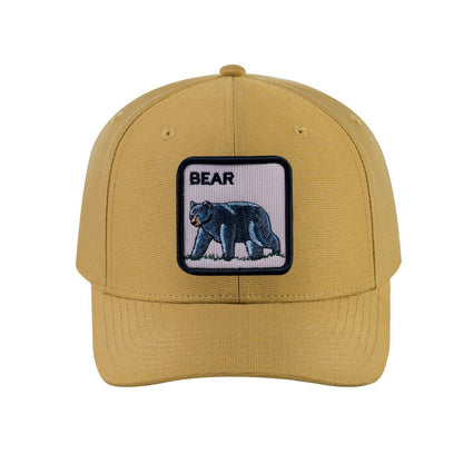 Bear V2 6-Panel Baseball Cap with Khaki front and Khaki back