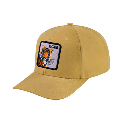 Tiger V2 6-Panel Baseball Cap with Khaki front and Khaki back