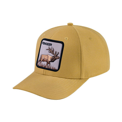 Reindeer V2 6-Panel Baseball Cap with Khaki front and Khaki back