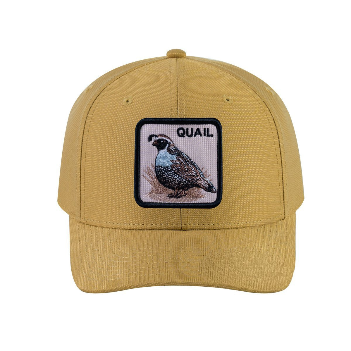 Quail V2 6-Panel Baseball Cap with Khaki front and Khaki back