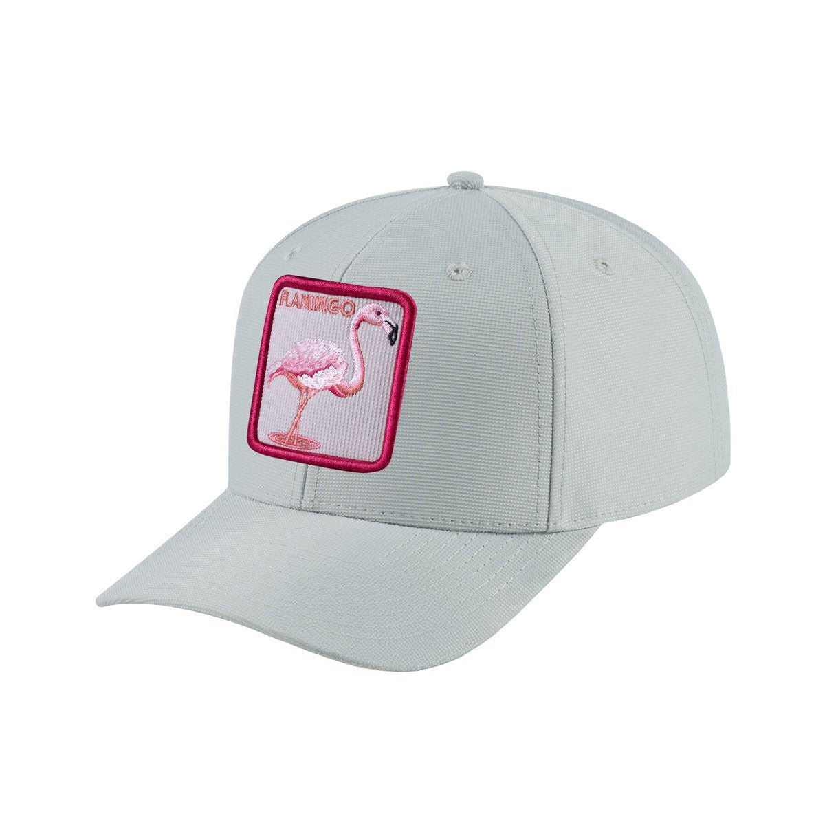 Flamingo V2 6-Panel Baseball Cap with Light Grey front and Light Grey back
