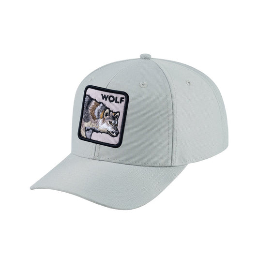 Wolf V2 6-Panel Baseball Cap with Light Grey front and Light Grey back