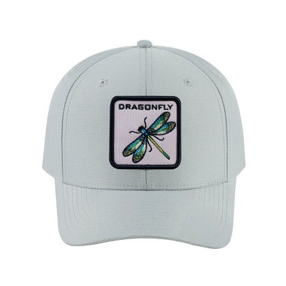 Dragonfly V2 6-Panel Baseball Cap with Light Grey front and Light Grey back