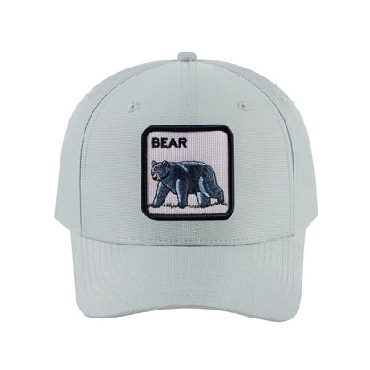 Bear V2 6-Panel Baseball Cap with Light Grey front and Light Grey back