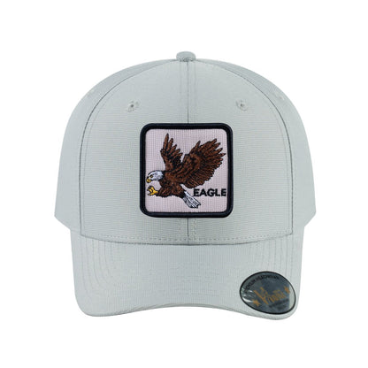 Eagle V2 6-Panel Baseball Cap with Light Grey front and Light Grey back