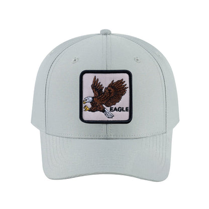 Eagle V2 6-Panel Baseball Cap with Light Grey front and Light Grey back