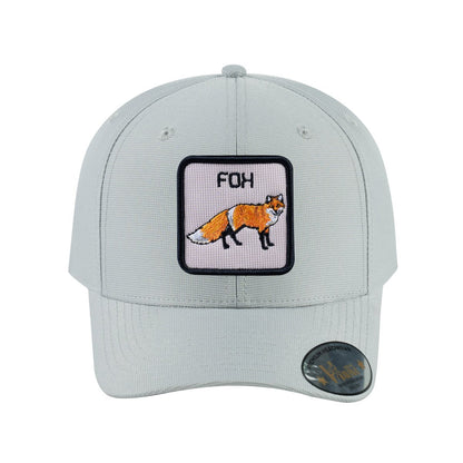 Tiger V2 6-Panel Baseball Cap with Light Grey front and Light Grey back