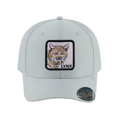 Lynx V2 6-Panel Baseball Cap with Light Grey front and Light Grey back