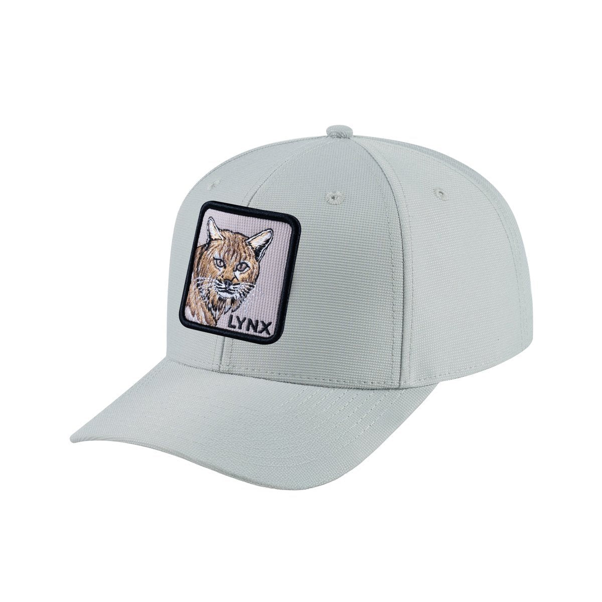 Lynx V2 6-Panel Baseball Cap with Light Grey front and Light Grey back