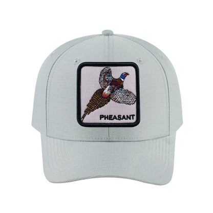 Pheasant V2 6-Panel Baseball Cap with Light Grey front and Light Grey back