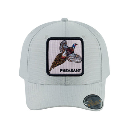 Pheasant V2 6-Panel Baseball Cap with Light Grey front and Light Grey back