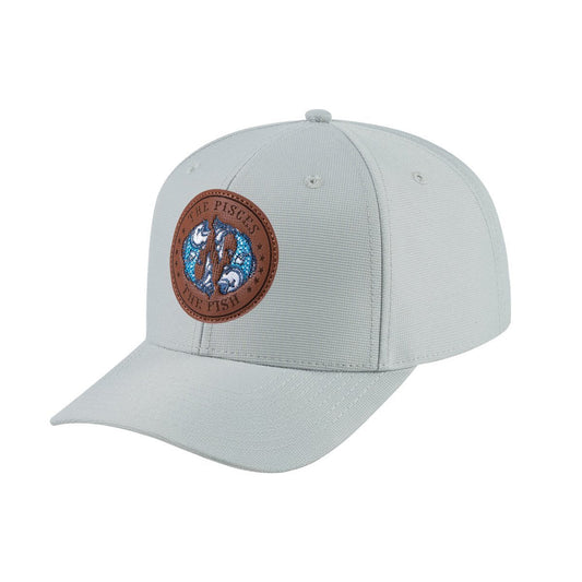 Pisces Zodiac V2 6-Panel Baseball Cap with Light Grey front and Light Grey back