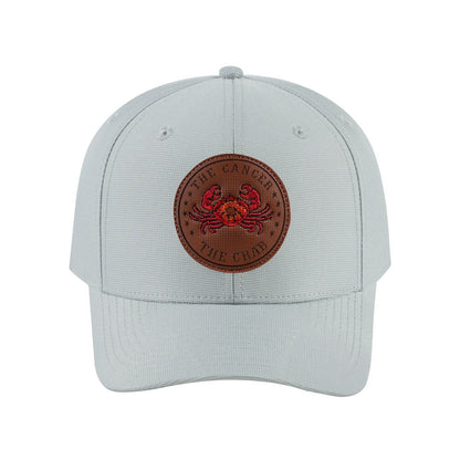 Cancer Zodiac V2 6-Panel Baseball Cap with Light Grey front and Light Grey back