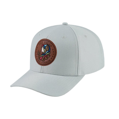 Virgo Zodiac V2 6-Panel Baseball Cap with Light Grey front and Light Grey back