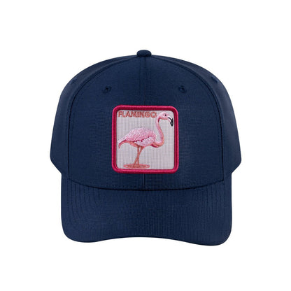 Flamingo V2 6-Panel Baseball Cap with Navy front and Navy back