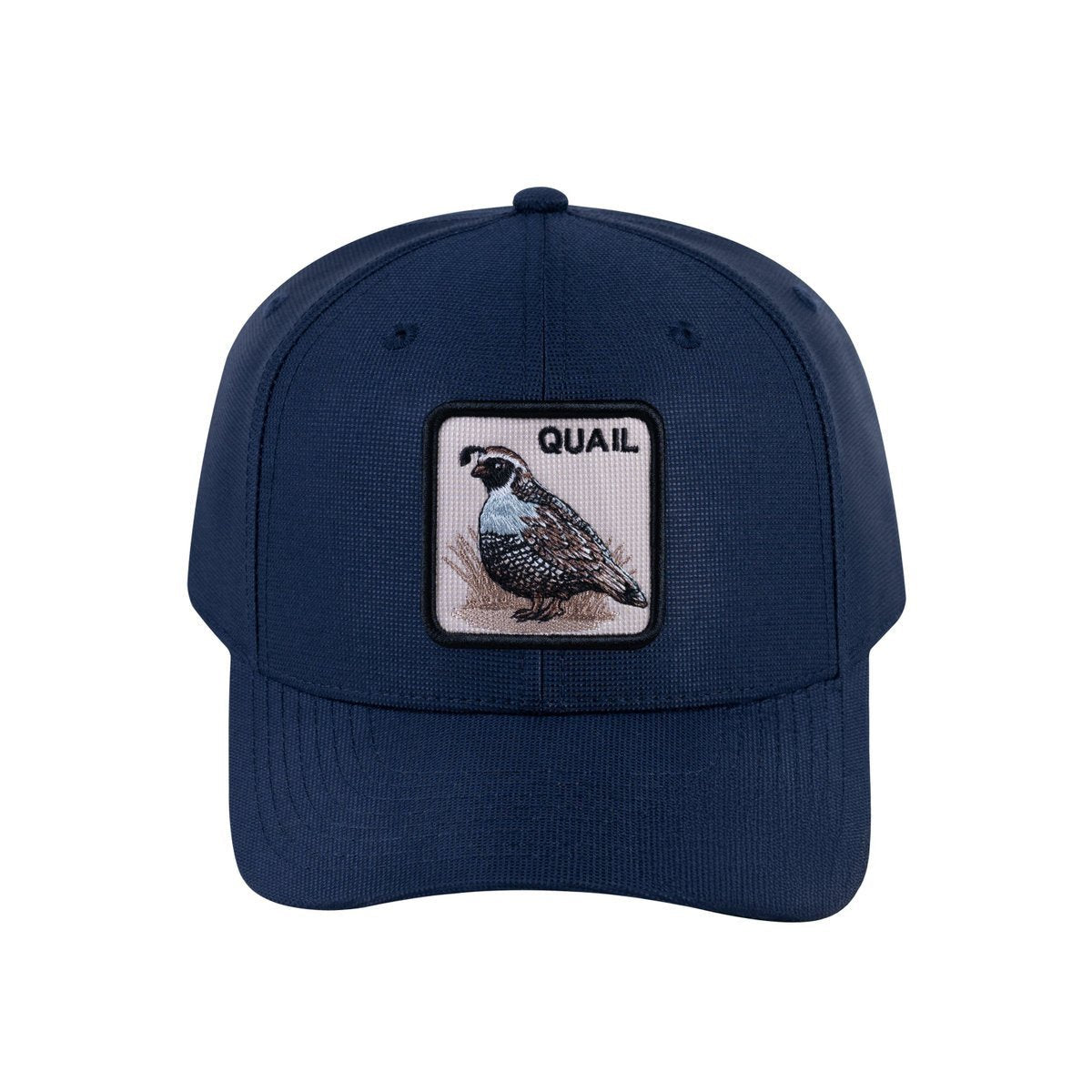 Quail V2 6-Panel Baseball Cap with Navy front and Navy back