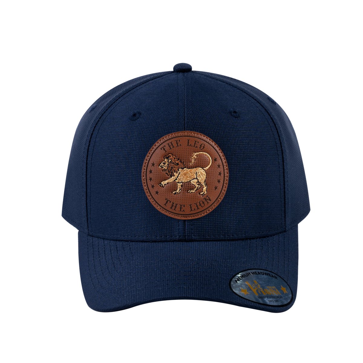 Leo Zodiac V2 6-Panel Baseball Cap with Navy front and Navy back