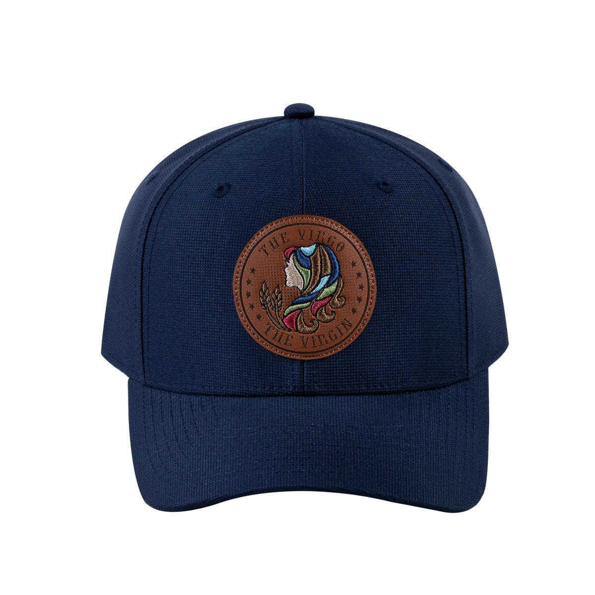 Virgo Zodiac V2 6-Panel Baseball Cap with Navy front and Navy back