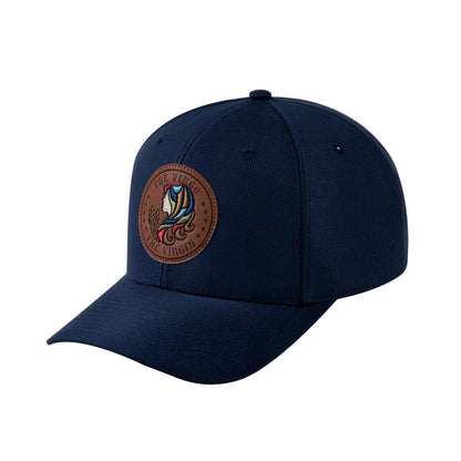 Virgo Zodiac V2 6-Panel Baseball Cap with Navy front and Navy back