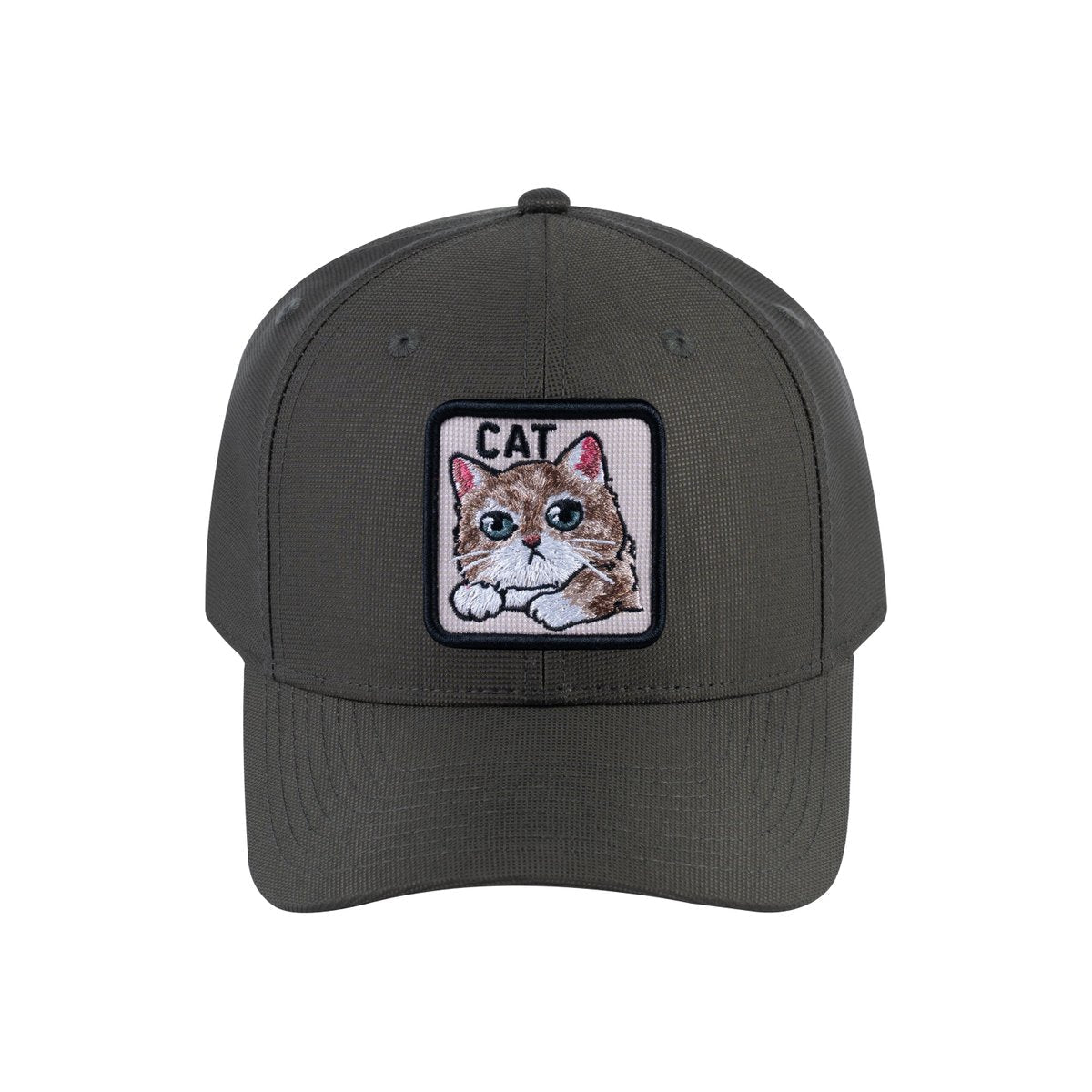 Cat V2 6-Panel Baseball Cap with Olive front and Olive back