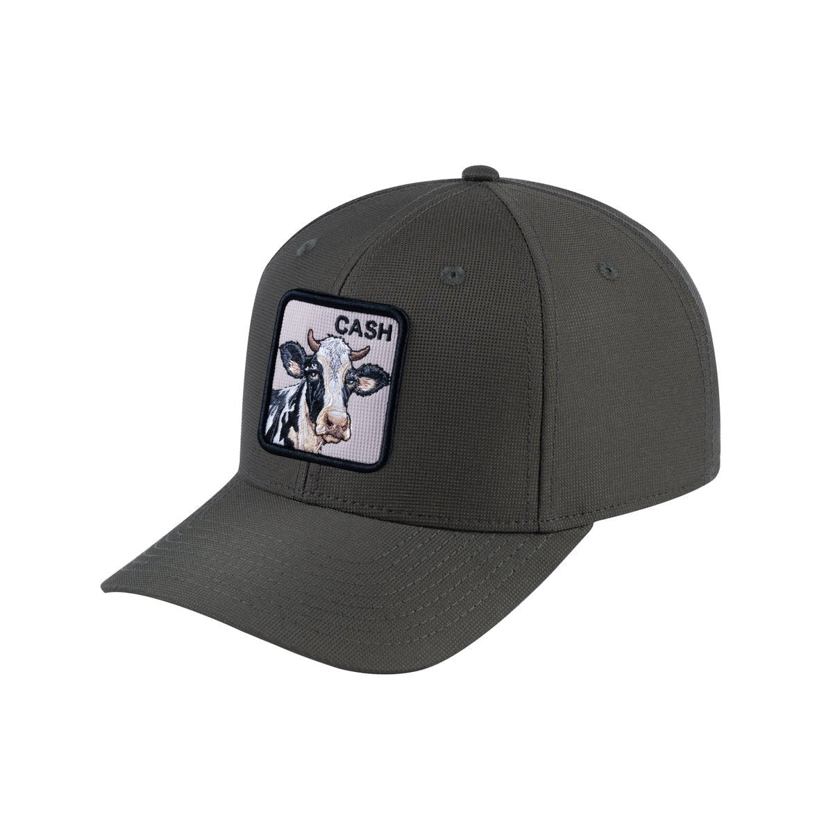 Cow V2 6-Panel Baseball Cap with Olive front and Olive back
