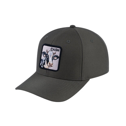 Cow V2 6-Panel Baseball Cap with Olive front and Olive back