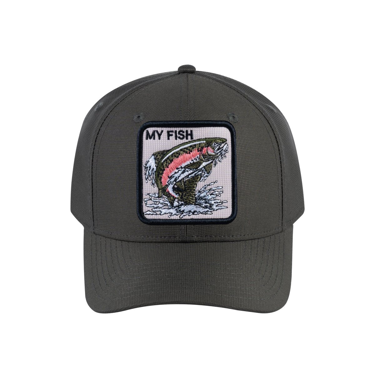 Salmon V2 6-Panel Baseball Cap with Olive front and Olive back
