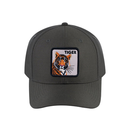 Tiger V2 6-Panel Baseball Cap with Olive front and Olive back