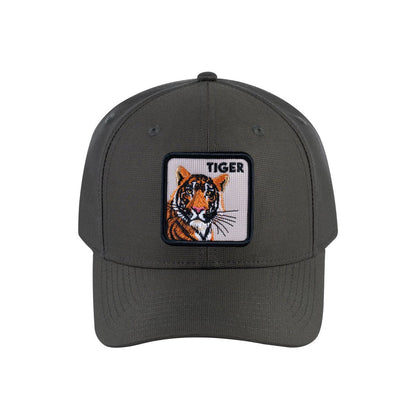 Tiger V2 6-Panel Baseball Cap with Olive front and Olive back
