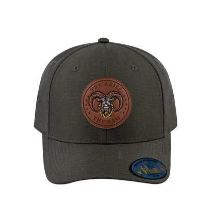 Aries Zodiac V2 6-Panel Baseball Cap with Olive front and Olive back