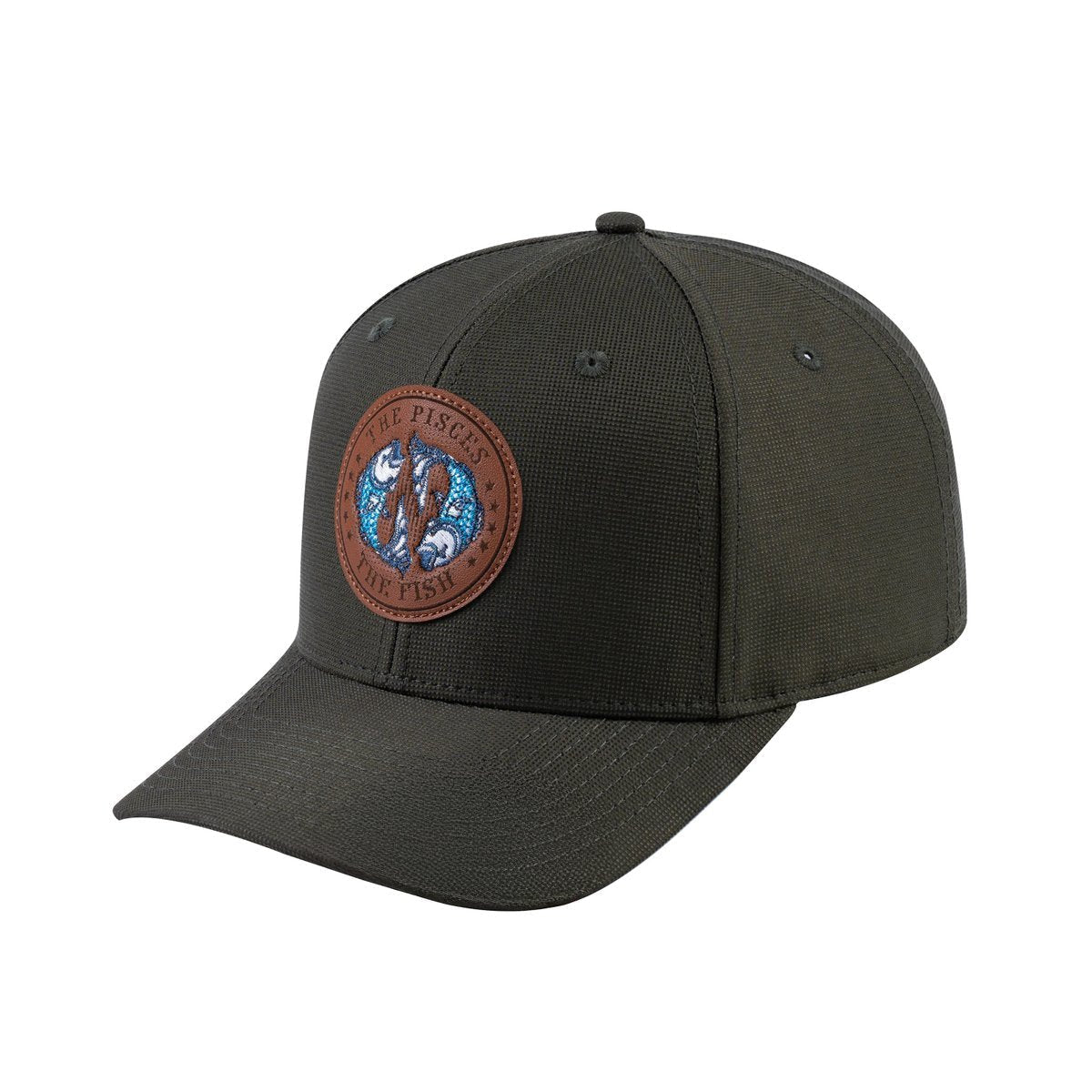 Pisces Zodiac V2 6-Panel Baseball Cap with Olive front and Olive back