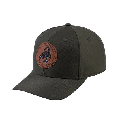 Scorpio Zodiac V2 6-Panel Baseball Cap with Olive front and Olive back