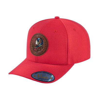 Virgo Zodiac V2 6-Panel Baseball Cap with Red front and Red back
