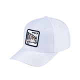 Wolf V2 6-Panel Baseball Cap with White front and White back