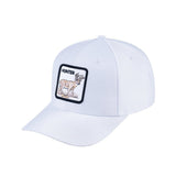 Hunter V2 6-Panel Baseball Cap with White front and White back